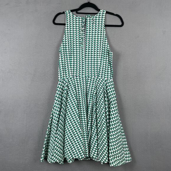 Joie Dress Womens Large Fit and Flare Sleeveless Geometric Flattering Summer - Picture 3 of 9